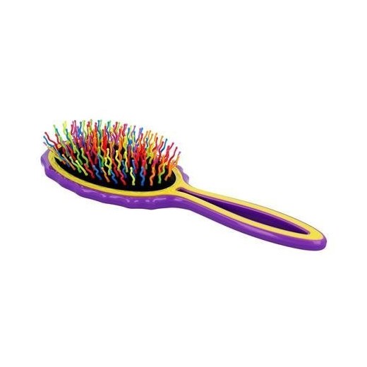 TWISH_Big Handy Hair Brush duża szczotka do włosów Violet-Yellow Twish perfumeriawarszawa.pl