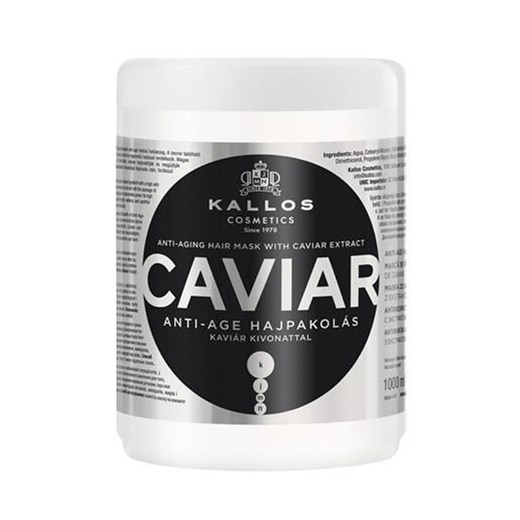 KALLOS_Caviar Restorative Hair Mask With Caviar Extract rewitalizująca maska do włosów z ekstraktem z kawioru 1000ml Kallos perfumeriawarszawa.pl