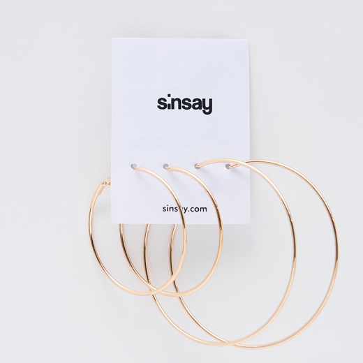 Sinsay - Zestaw kolczyków - Złoty Sinsay Jeden rozmiar wyprzedaż Sinsay