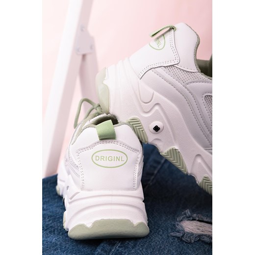 Białe buty sportowe sneakersy sznurowane Casu 204/33G Casu 34 okazja Casu.pl