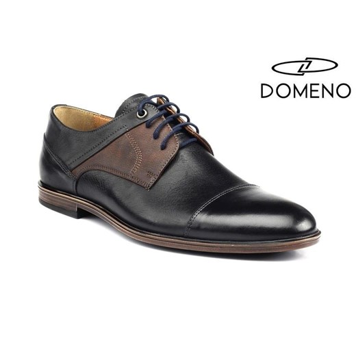 Czarne półbuty 2907 Domeno 42 okazja Domenoshoes