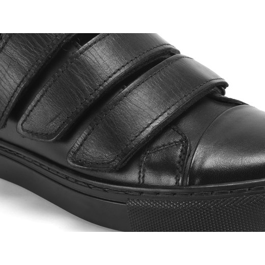 Czarne sneakersy na rzepy 4030 Domeno 40 okazja Domenoshoes