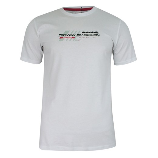 T-shirt Bawełniany, Biały z Nadrukiem, Męski, Krótki Rękaw, U-neck -PAKO JEANS TSPJNS10DESIGNbi ze sklepu JegoSzafa.pl w kategorii T-shirty męskie - zdjęcie 107719259