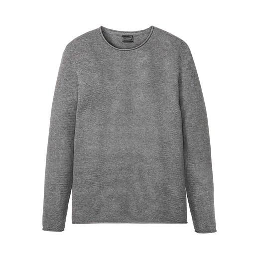 Sweter w strukturalny wzór z bawełny z recyklingu, Slim Fit | bonprix 48/50 (M) bonprix
