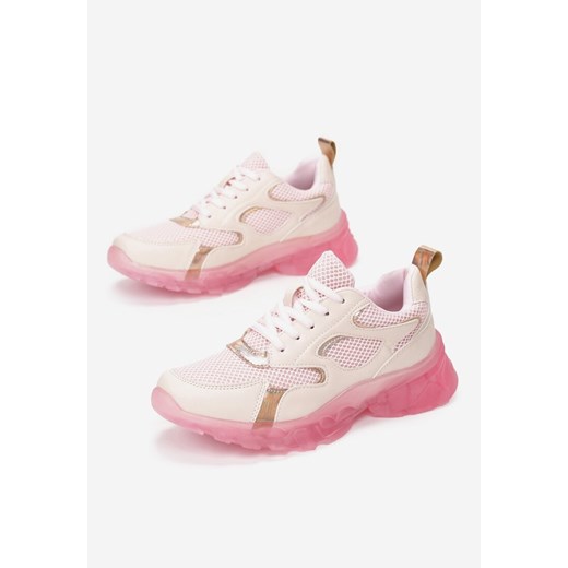 Buty sportowe damskie Multu sneakersy na wiosnę zamszowe wiązane