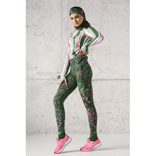 Legginsy Do Biegania Green Mystery - OSLZ-13L1 Nessi Sportswear L/XL Nessi Sportswear