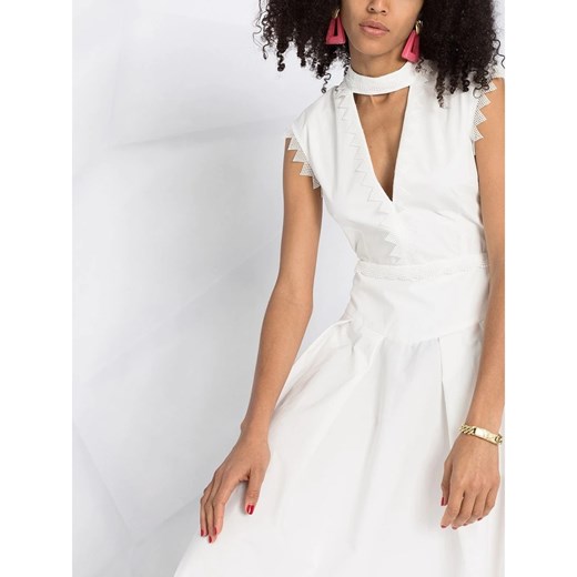 Sukienka MSGM biała maxi elegancka 