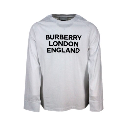 Biały t-shirt chłopięce Burberry 