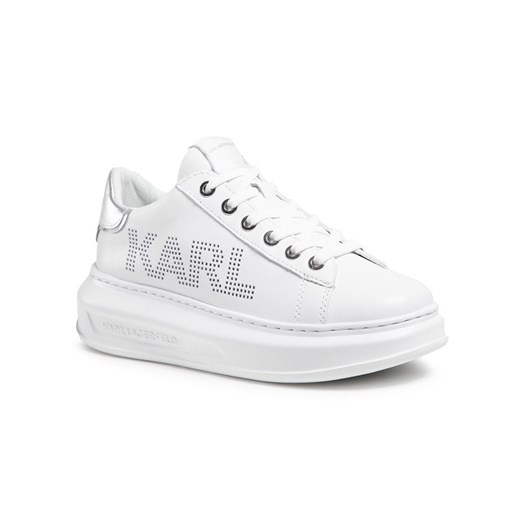 Buty sportowe damskie Karl Lagerfeld sneakersy sznurowane na wiosnę 