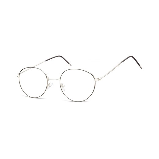 Lenonki Okulary oprawki optyczne 929 srebrne + czarne Sunoptic Stylion