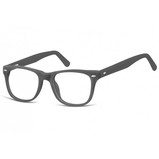 Okulary dziecięce zerówki Nerdy AK48F szare Sunoptic Stylion