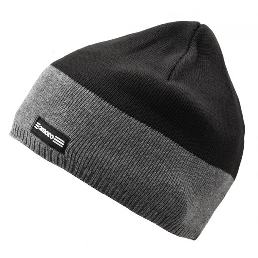 Męska Zimowa Czapka Czarno-grafitowa z polarem - L/XL 2MORO ST-512 Stylion Stylion