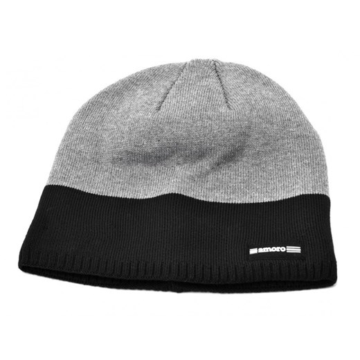 Męska Zimowa Czapka Szaro-czarna z polarem - L/XL 2MORO ST-512A Stylion Stylion