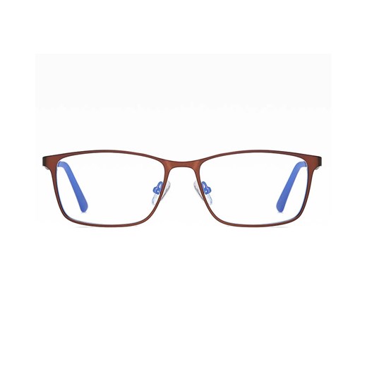 Męskie brązowe okulary do komputera BLUE LIGHT zerówki 2554B Stylion Stylion okazja