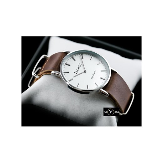 Damski zegarek na pasku ciemnobrązowym PACIFIC A268 (zy554c) Stylion okazyjna cena Stylion