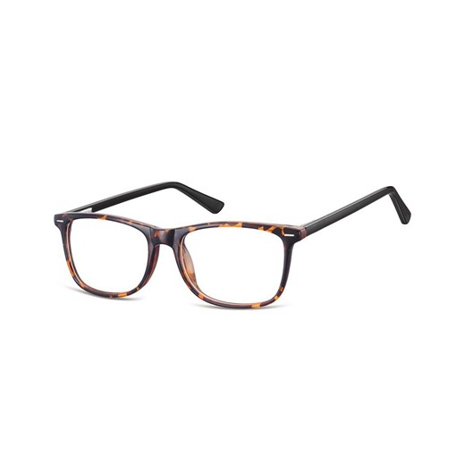 Okulary Zerówki klasyczne oprawy Sunoptic CP153A panterkowe, flex Sunoptic Stylion