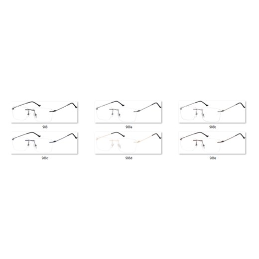 Bezramkowe Okulary oprawki korekcyjne Sunoptic 988A grafitowe Sunoptic Stylion