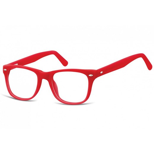 Okulary dziecięce zerówki Nerdy AK48 czerwone ze sklepu Stylion w kategorii Akcesoria dziecięce - zdjęcie 107784199