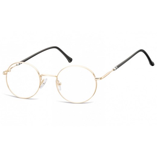 Lenonki okrągłe Okulary oprawki optyczne 926C złote Sunoptic Stylion