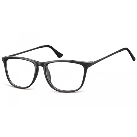 Okulary oprawki korekcyjne Nerdy zerówki Sunoptic CP142 czarne ze sklepu Stylion w kategorii Okulary zerówki męskie - zdjęcie 107784469