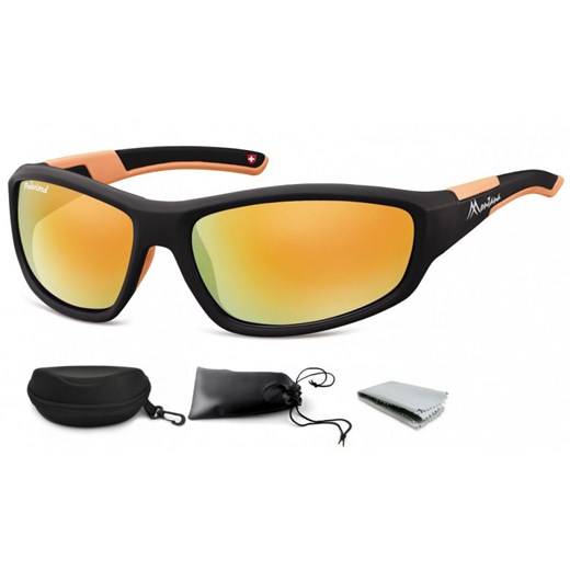 Sportowe okulary czarne z Polaryzacją MONTANA SP311A ze sklepu Stylion w kategorii Okulary przeciwsłoneczne męskie - zdjęcie 107784679