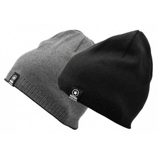 Dwustronna Męska Zimowa Czapka Szary/Czarny - L/XL REDSD ST-514D ze sklepu Stylion w kategorii Czapki zimowe męskie - zdjęcie 107784905