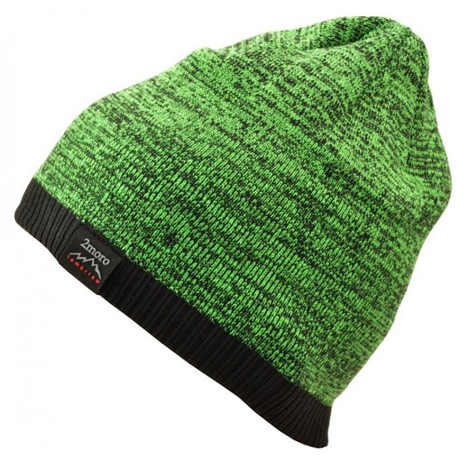 Męska Zimowa Czapka Zielono-czarna z polarem - L/XL TOMORROW ST-511 ze sklepu Stylion w kategorii Czapki zimowe męskie - zdjęcie 107784925