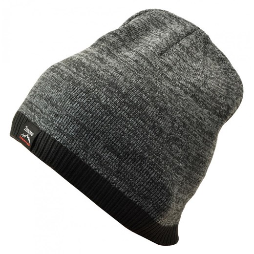 Męska Zimowa Czapka Szaro-czarna z polarem - L/XL TOMORROW ST-511B ze sklepu Stylion w kategorii Czapki zimowe męskie - zdjęcie 107784929