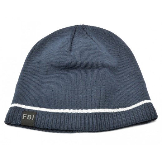 Męska Zimowa Czapka Granatowa z polarem - L/XL FBI ST-533A Stylion Stylion