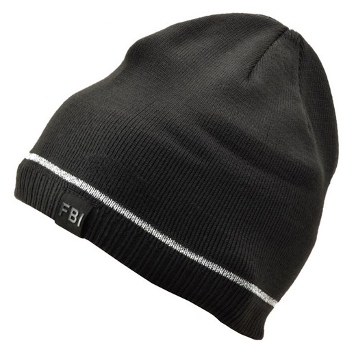 Męska Zimowa Czapka Czarna z polarem - L/XL FBI ST-533B ze sklepu Stylion w kategorii Czapki zimowe męskie - zdjęcie 107784949