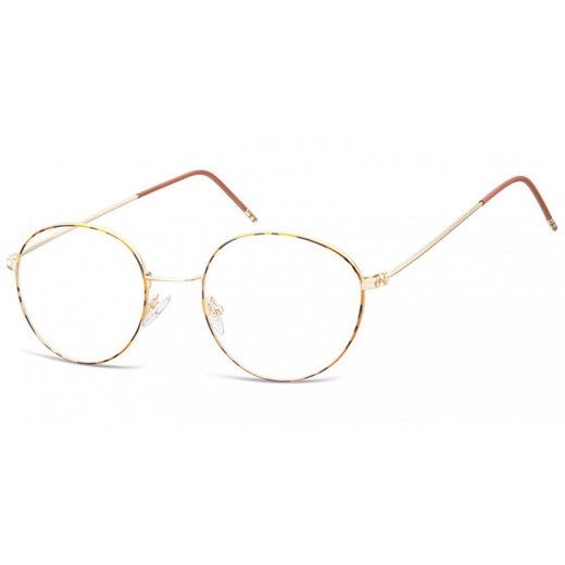 Lenonki Okulary oprawki optyczne 929H panterka + złoty ze sklepu Stylion w kategorii Oprawki do okularów męskich - zdjęcie 107784967