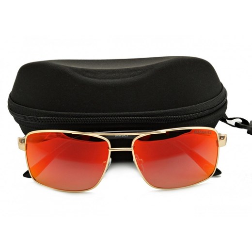 Męskie okulary Polaryzacyjne złoto pomarańczowe lustrzanki STD-22 Stylion Stylion