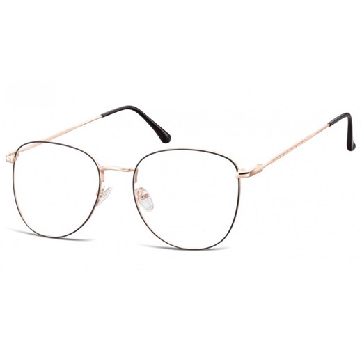 Oprawki okulary  Pilotki zerówki korekcyjne 924B czarno-złote ze sklepu Stylion w kategorii Okulary zerówki męskie - zdjęcie 107785617
