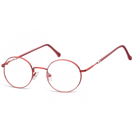 Lenonki okrągłe Okulary oprawki optyczne 926F czerwone Stylion Stylion