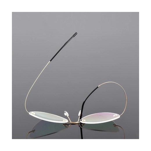 Złote okulary bez ramek dla kobiet z antyrefleksem SCH-501 Stylion Stylion