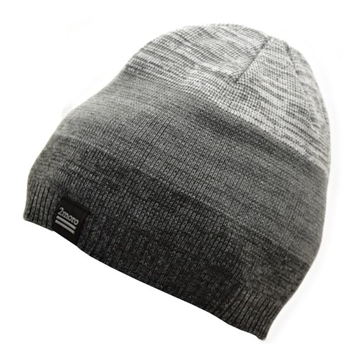 Męska Zimowa Czapka odcienie szarości z polarem - L/XL 2MORO ST-554 Stylion Stylion