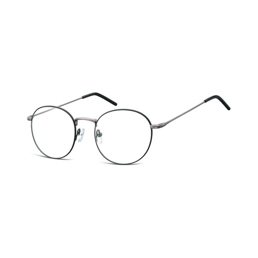 Lenonki okrągłe Okulary oprawki optyczne 938A czarno - grafitowe Sunoptic Stylion
