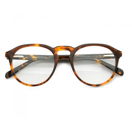 Okrągłe Okulary oprawki Lenonki zerówki korekcyjne Sunoptic AC21A panterka Sunoptic Stylion