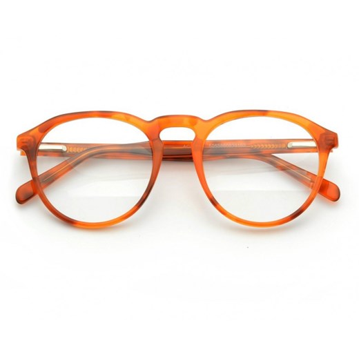 Okrągłe Okulary oprawki Lenonki zerówki korekcyjne Sunoptic AC21E jasna panterka ze sklepu Stylion w kategorii Okulary zerówki męskie - zdjęcie 107789987