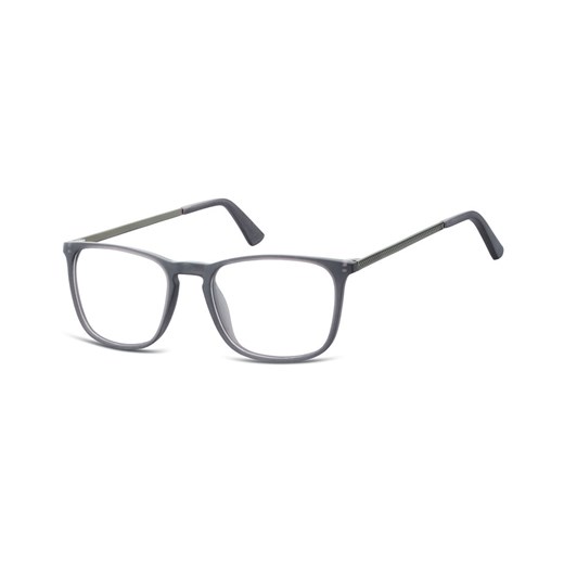 Okulary oprawki zerówki korekcyjne nerdy Unisex Sunoptic AC25F ciemnoszare ze sklepu Stylion w kategorii Okulary zerówki męskie - zdjęcie 107790025