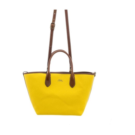 Shopper bag Polo Ralph Lauren elegancka bez dodatków skórzana 
