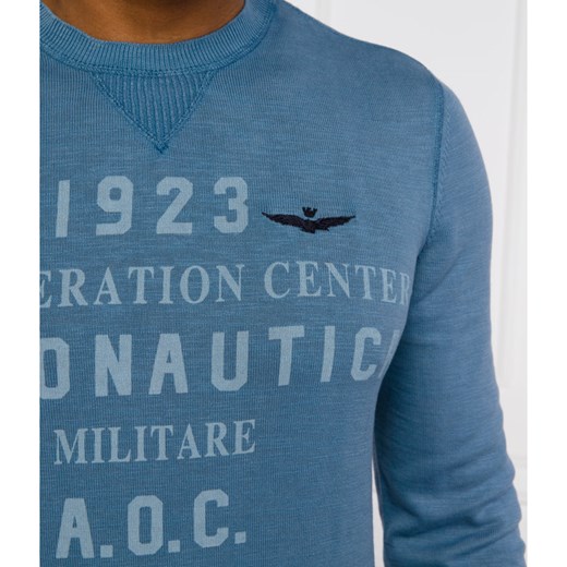 Aeronautica Militare Sweter | Regular Fit Aeronautica Militare M Gomez Fashion Store