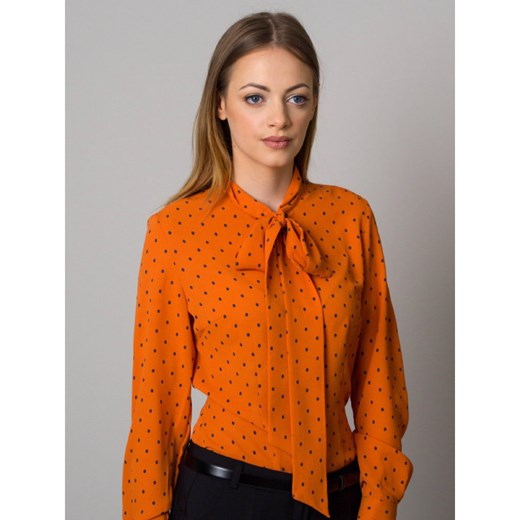 Pomarańczowa bluzka w groszki Willsoor 36 wyprzedaż Willsoor