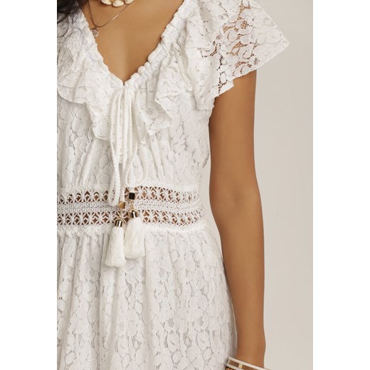 Biała Sukienka Syrone Renee M/L Renee odzież