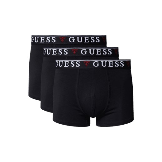 Obcisłe bokserki męskie z mieszanki bawełny i elastanu w zestawie 3 szt. Guess S Peek&Cloppenburg 