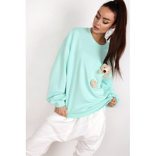 Oversize'owa bluza z misiem U Candivia 2021