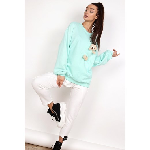 Oversize'owa bluza z misiem U Candivia 2021