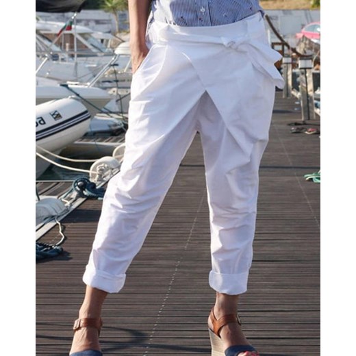 Spodnie damskie Kendallme białe dresowe 