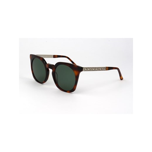 Damskie okulary przeciwsłoneczne w kolorze brązowo-srebrno-zielonym Karl Lagerfeld 51 Limango Polska