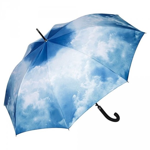 Niebo chmury - parasol długi ze skórzaną rączką Von Lilienfeld  Parasole MiaDora.pl